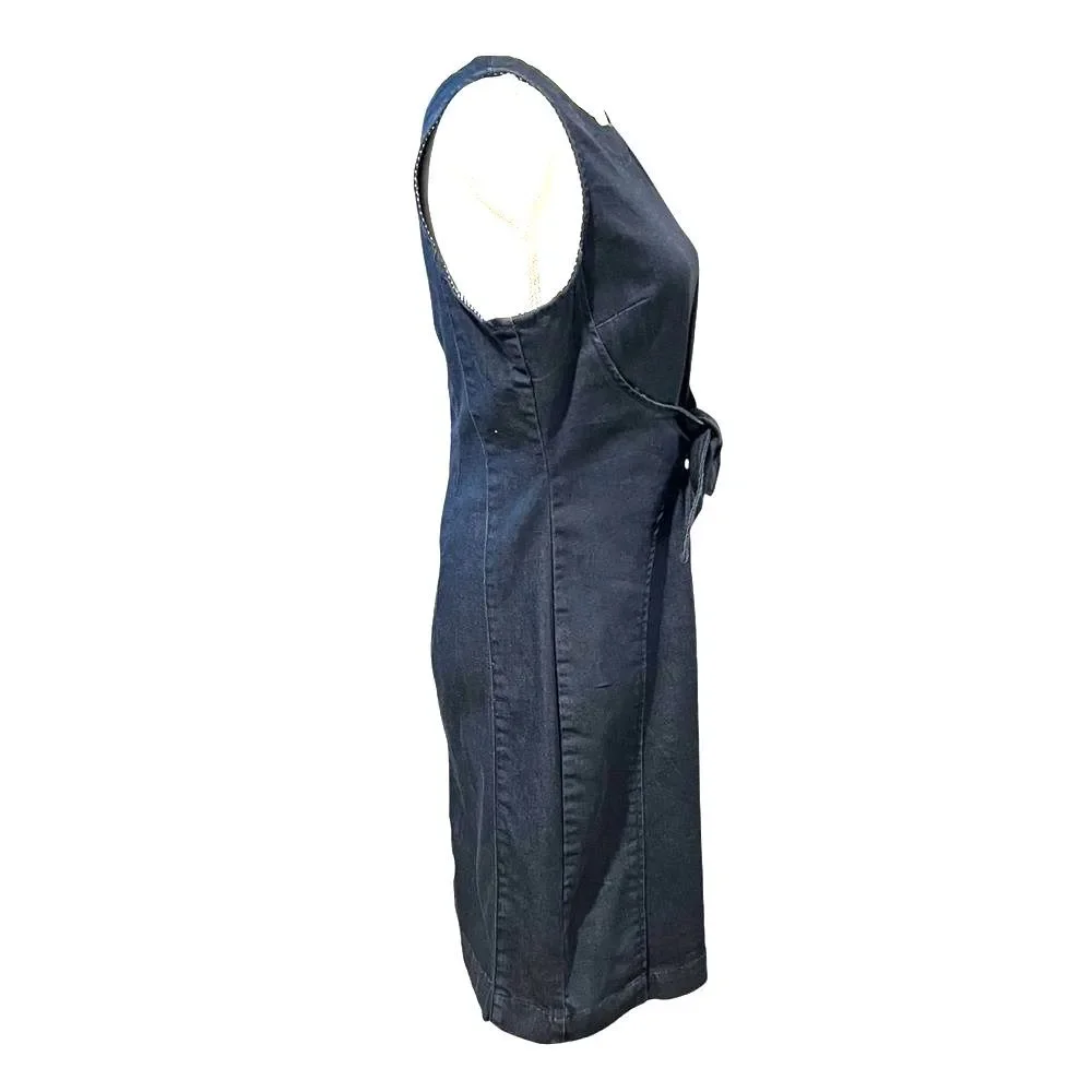Anthropologie Holding Horses Womens Western Denim Dress Size 10 Minimalist - Picture 7 of 14